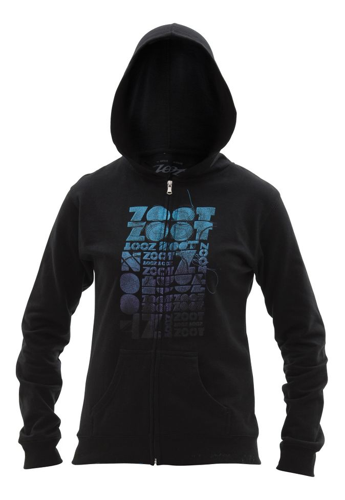 Womens Zoot Logo Hoodie Warm-Up Hooded Jackets