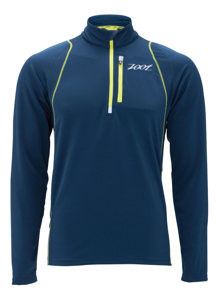 Mens Zoot Performance ThermoMegaHeat 1/2 Zip Long Sleeve 1/2 Zip Technical Tops