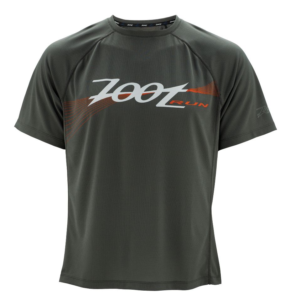 Mens Zoot Active Run Screenprint Tee Short Sleeve Technical Tops