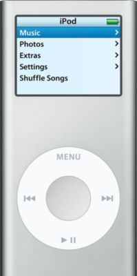 Apple 2 GB iPod nano Silver 2nd Generation 2 GB iPod nano