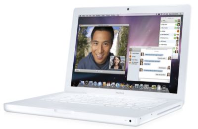 Apple MB061LL/B 2GHZ MACBOOK WHITE 13.3 screen size 80GB hard drive white laptop