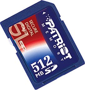 Patriot Memory Signature Flash 512MB SD Card