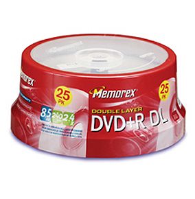 Memorex DVD+R DL 25-Pack
