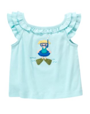 Ruffle Snorkel Baby Tank Top
