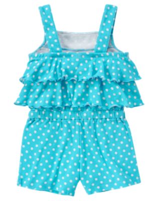 Ruffle Polka Dot Romper