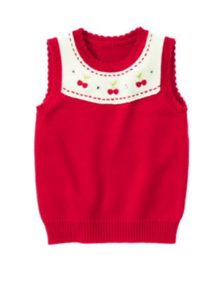 Gem Cherry Sweater Vest