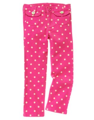 Flower Button Dot Pant