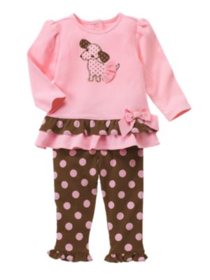 Puppy Tutu Two-Piece Set