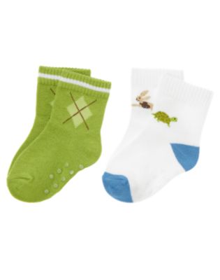 Turtle Argyle Sock Two-Pack