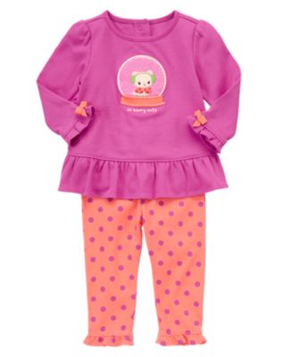Snowglobe Polka Dot Set