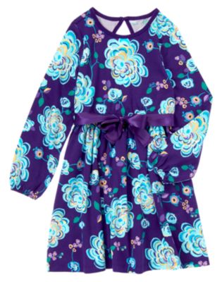 Floral Ribbon Belt Dress