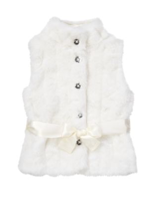 Faux Fur Belted Vest