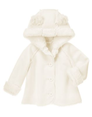 Kitty Faux Shearling Hooded Jacket