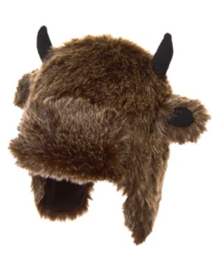 Baby Buffalo Brown Faux Fur Buffalo Hat by Gymboree