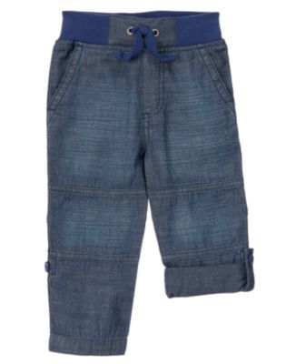 Chambray Roll-up Pants