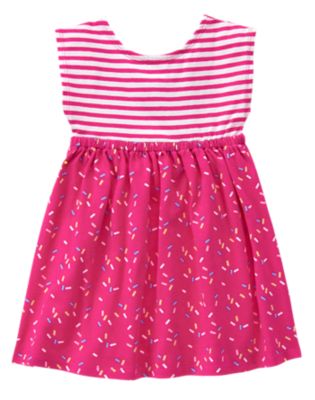 Girls Bright Rose Quilted Dress by Gymboree