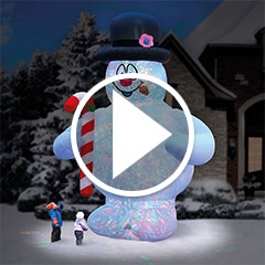 The 18 Frosty The Snowman Lightshow Hammacher Schlemmer