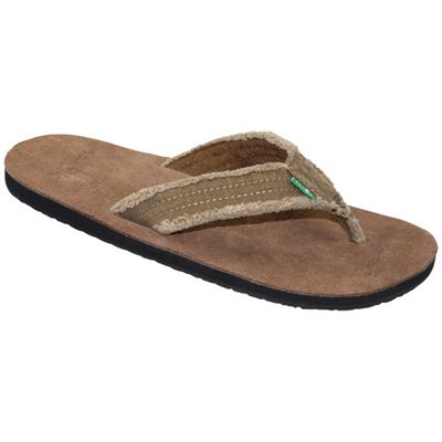Sanuk Men's Fraid Not Sandal - 12 - Khaki product image