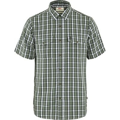 Fjallraven Men's Abisko Cool SS Shirt - Small - Patina Green / Dark Navy product image