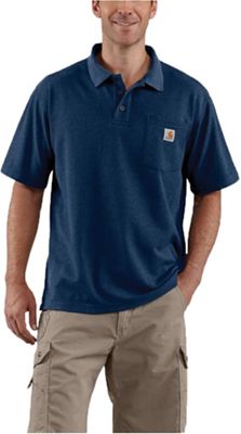 Carhartt Men's Contractor's Work Pocket Polo T-Shirt - Small Regular - Dark Cobalt Blue Heather product image