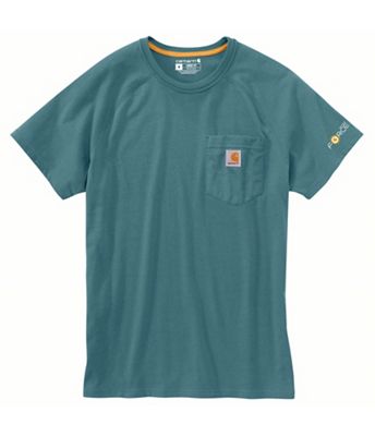Carhartt Mens Force Cotton Delmont SS T-Shirt - 3XL Regular - Blue Spruce - 6597188 - Outdoors The Carhartt Mens Force Cotton Delmont SS T-Shirt  sku 6597188