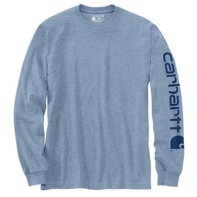 Carhartt Men's Signature Sleeve Long Sleeve T-Shirt - XL Regular - Alpine Blue Heather product image