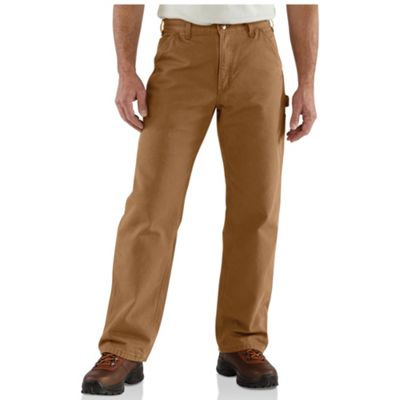 Carhartt Men's Washed Duck Work Dungaree Flannel Lined Pant - 42x32 - Carhartt Brown product image