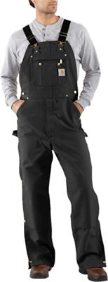 Carhartt Men's Zip To Thigh Bib Overall Unlined,Black,38 x 34