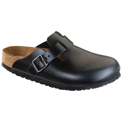 Birkenstock Boston Soft Footbed Clog - Black Amalfi Leather