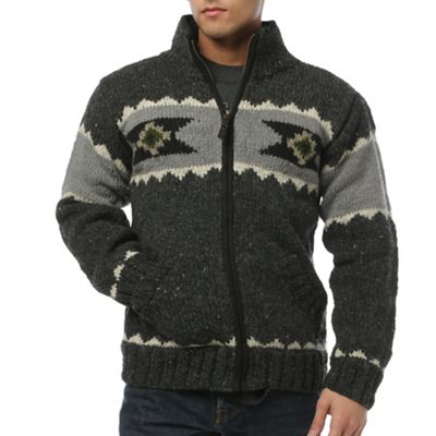 Lost Horizons Men's Navajo Fleece Lined Sweater - XL - Black Natural product image