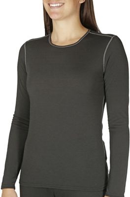 Hot Chillys Womens Pepper Skins Crewneck Shirt - Small - Black