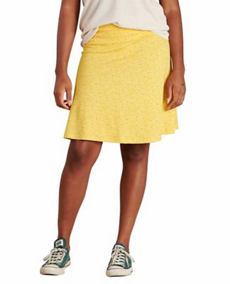 Toad & Co Women's Chaka Skirt - Large - Lemon Daisy Print product image