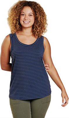 Toad & Co Women's Swifty Tank - Large - True Navy Swifty Stripe product image