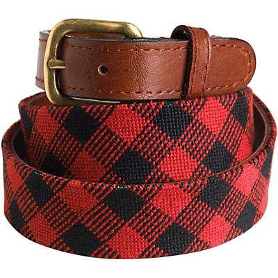 Woolrich S&B Belt - Red / Black Plaid