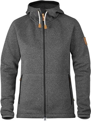 Fjallraven Women's Ovik Fleece Hoodie - Medium - Dark Grey product image