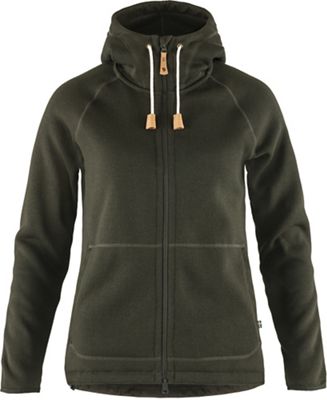 Fjallraven Women's Ovik Fleece Hoodie - Medium - Deep Forest product image