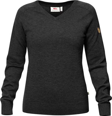 Fjallraven Women's Sormland V Neck Sweater - Small - Dark Grey product image