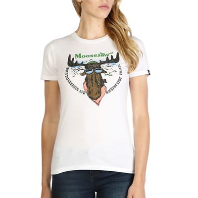 Moosejaw Womens Classic Classic Moose SS Tee - XS - White