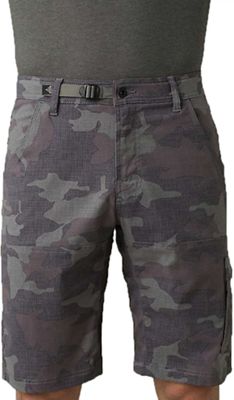 Prana Mens Stretch Zion Short - 28 - Gravel Camo