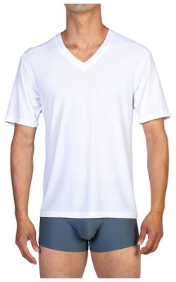 ExOfficio Mens Give-N-Go V Tee - Small - White