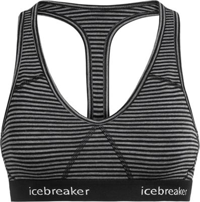 5591613 Icebreaker Womens Sprite Racerback Bra - XS - Grit sku 5591613