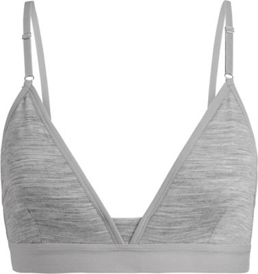 Icebreaker Womens Siren Bra - XS - Metro Heather