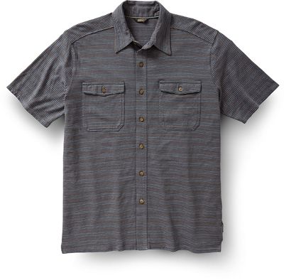 Royal Robbins Men's Breeze Thru Stripe Button Front Shirt - Small - Slate product image