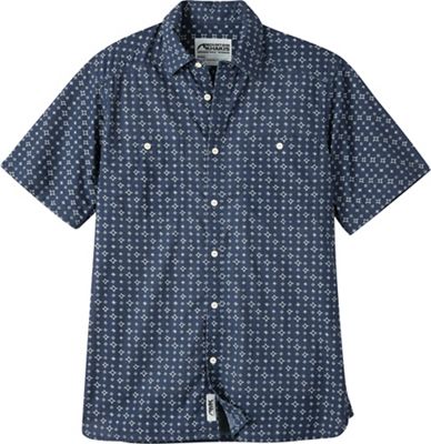 Mountain Khakis Men's Ace Indigo SS Shirt - Small - Indigo Print product image