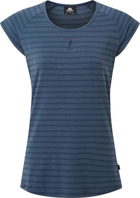 Mountain Equipment Women's Equinox Tee - 14 - Denim Blue Stripe product image