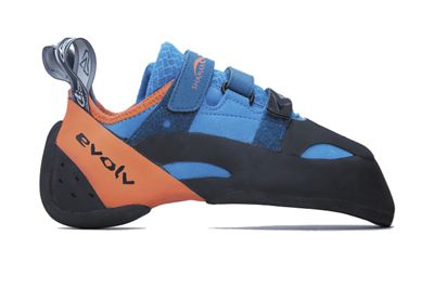 Evolv Men's Shaman Climbing Shoe - 7.5 - Blue / Orange product image