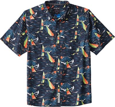 KAVU Men's Festaruski Shirt - Small - Sail Away Night product image