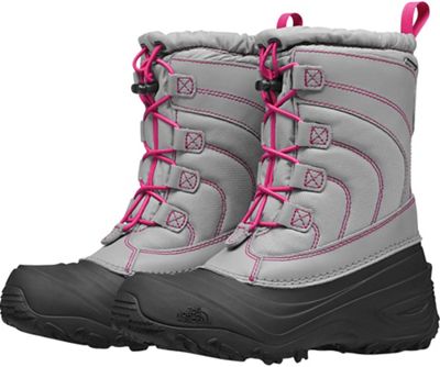 The North Face Youth Alpenglow IV Boot - Frost Grey / Mr. Pink