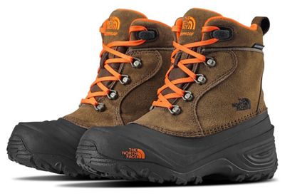 The North Face Youth Chilkat Lace II Boot - Tarmac Green / Scarlet Ibis