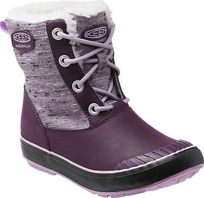 Keen Youth Elsa Waterproof Boot - Plum / Pastel Lilac